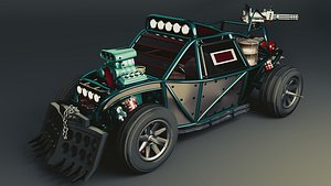3d model apocalyptic car