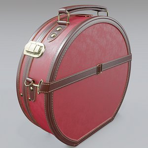 Steamline Red Hatbox Small Luggage model