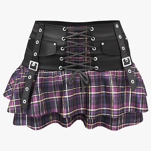 Punk Ruffled Skirt