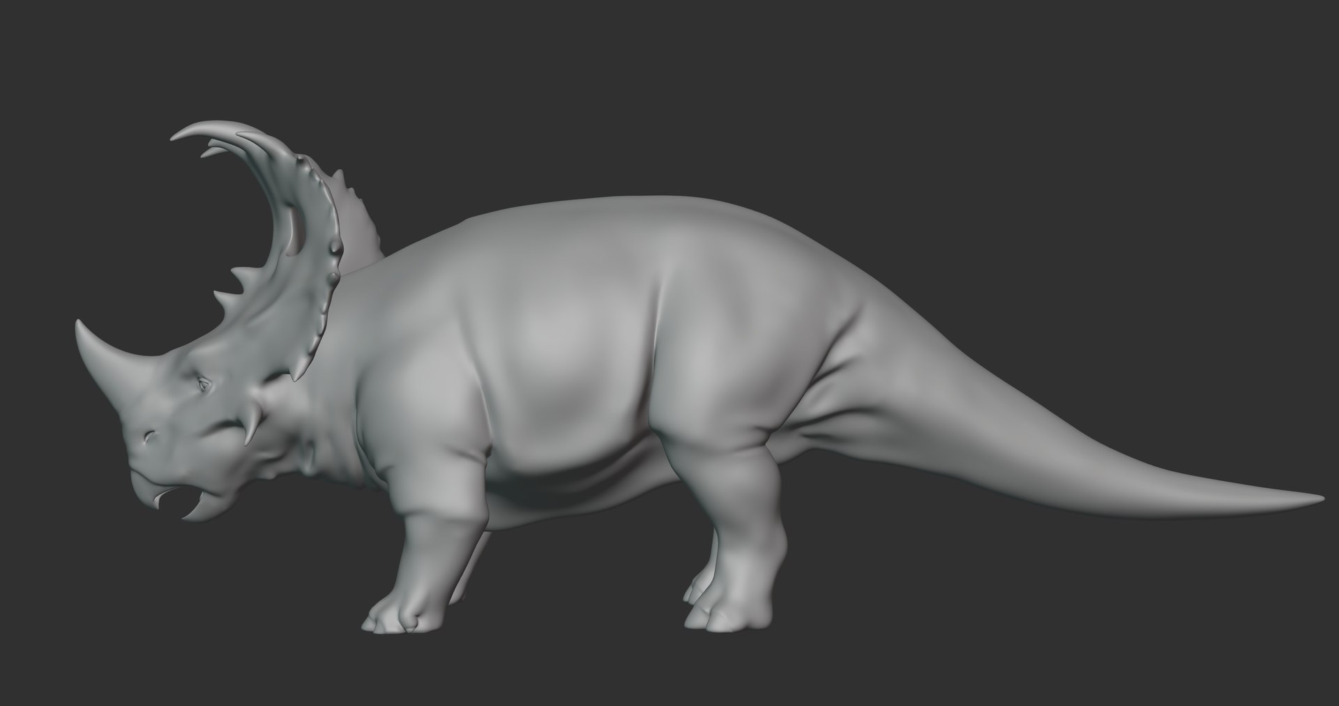Sinoceratops Basemesh Low Poly 3D model - TurboSquid 1995207