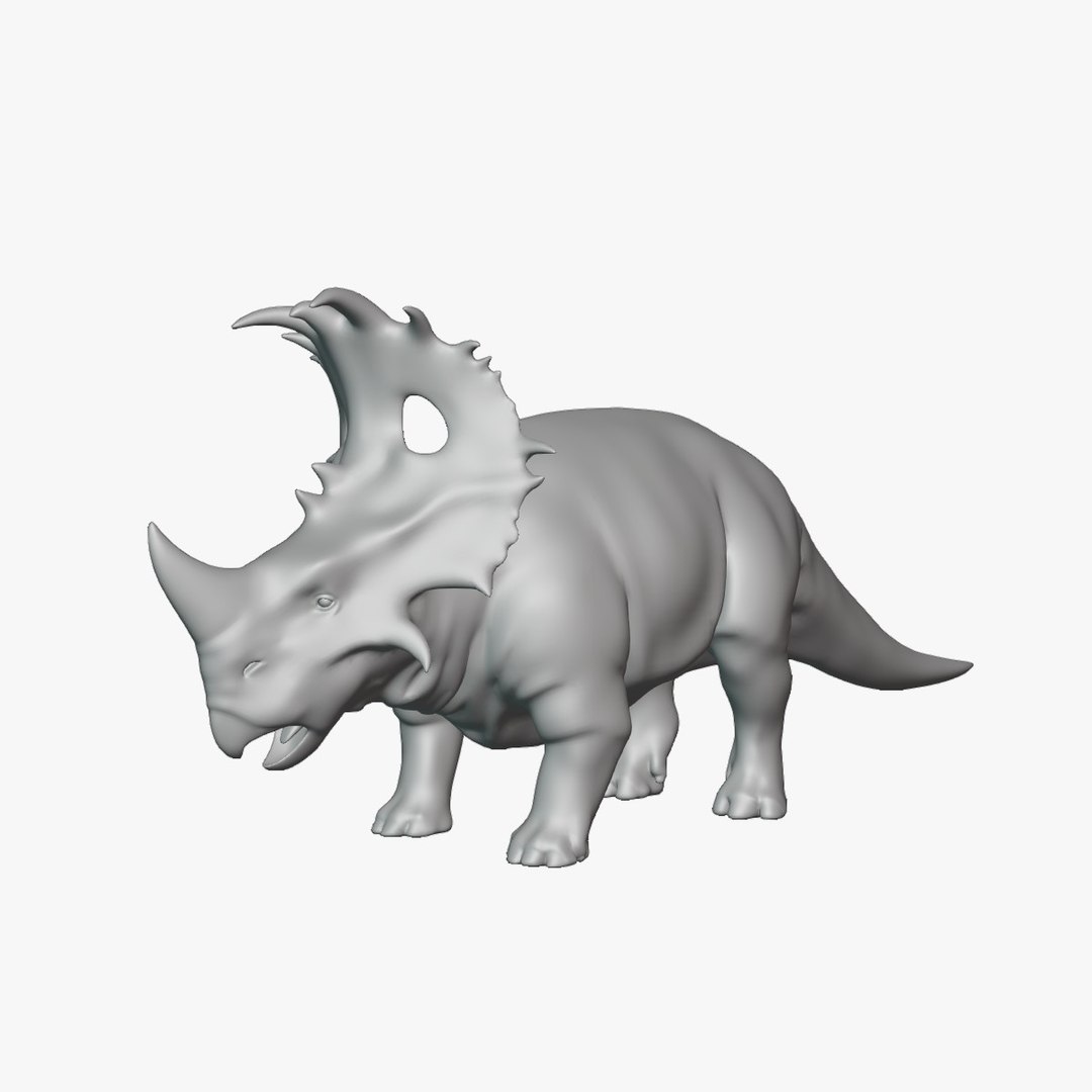 Sinoceratops Basemesh Low Poly 3D model - TurboSquid 1995207