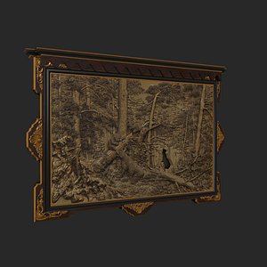 antique frame puzzle 3D model