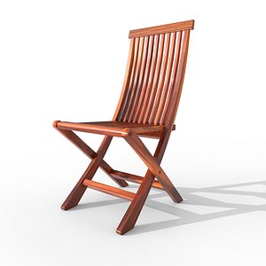 3D Wooden Folding Chair
