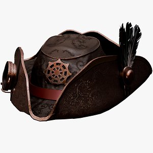 Stylized Steampunk Tri Cornered Hat