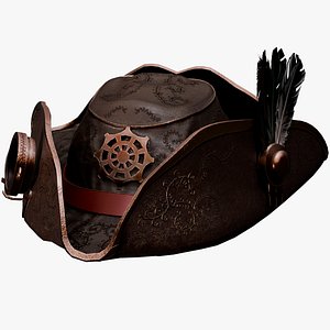 Stylized Steampunk Tri Cornered Hat