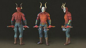 3D rigged pbr animations