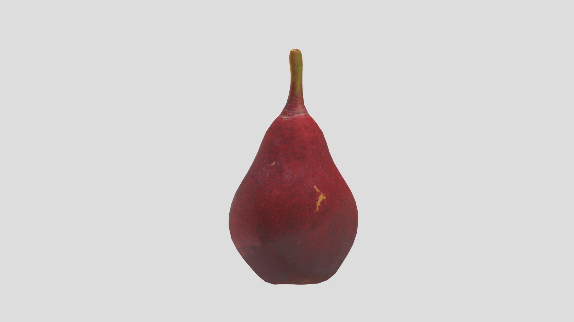 3D Red Pear Low Poly - TurboSquid 2251464