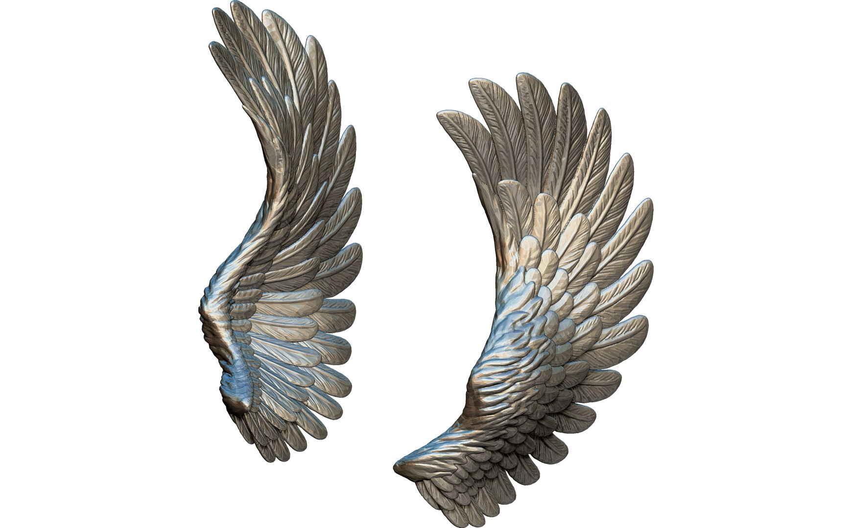 3D model Pair left right wings - TurboSquid 1973191