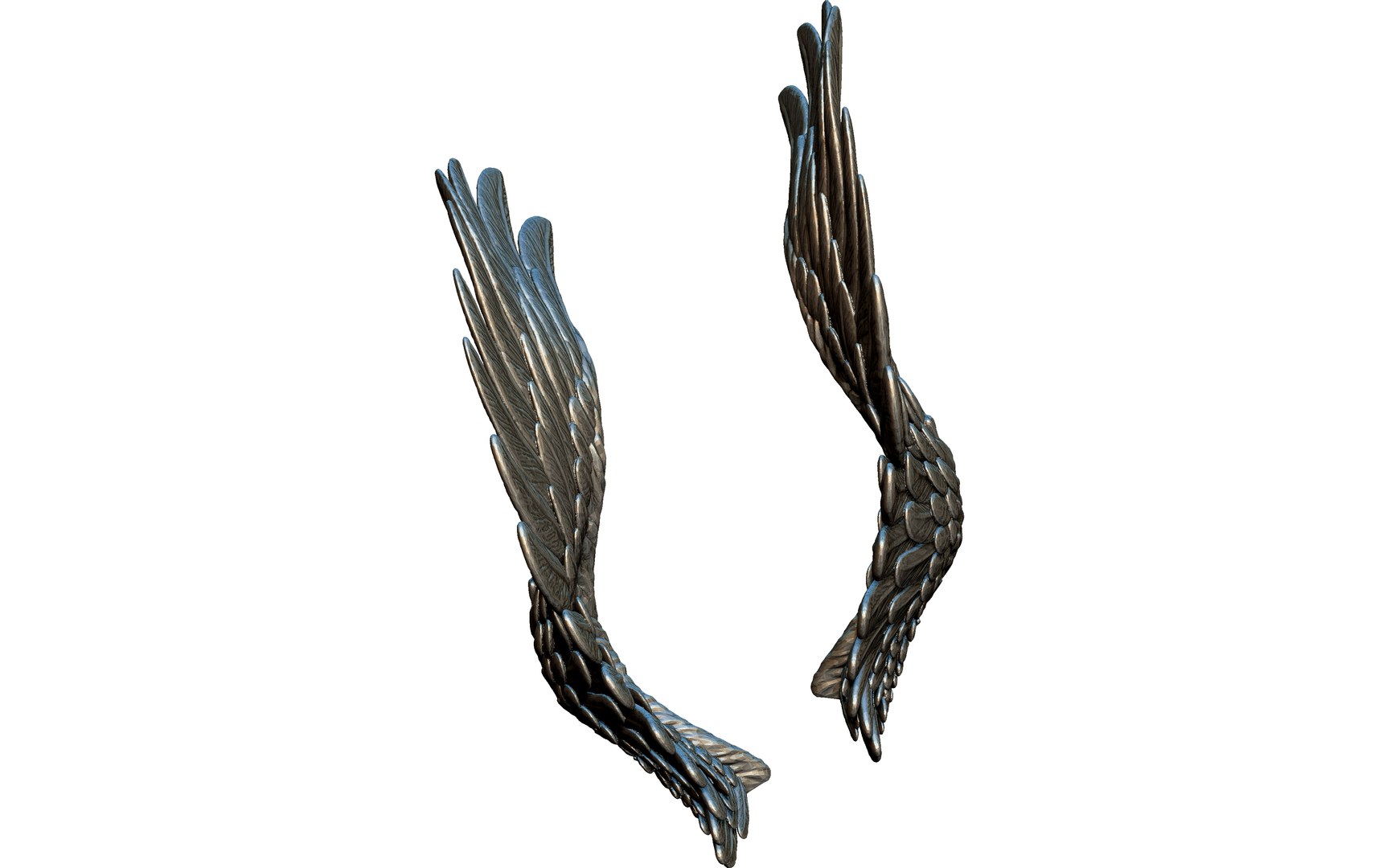 3D model Pair left right wings - TurboSquid 1973191
