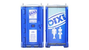 3D Dry  closet toilet Dixi