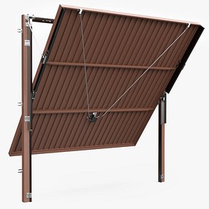 Folding Automatic Garage Door Rigged