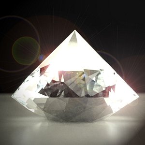 gemstone brilliant cut 3d lwo
