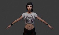 Amelia  Realistic Female Character Blender Rigged PBR