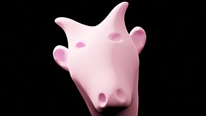 3D Cow head
