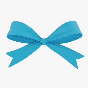 Realistic award ribbon blue 3D - TurboSquid 1216105