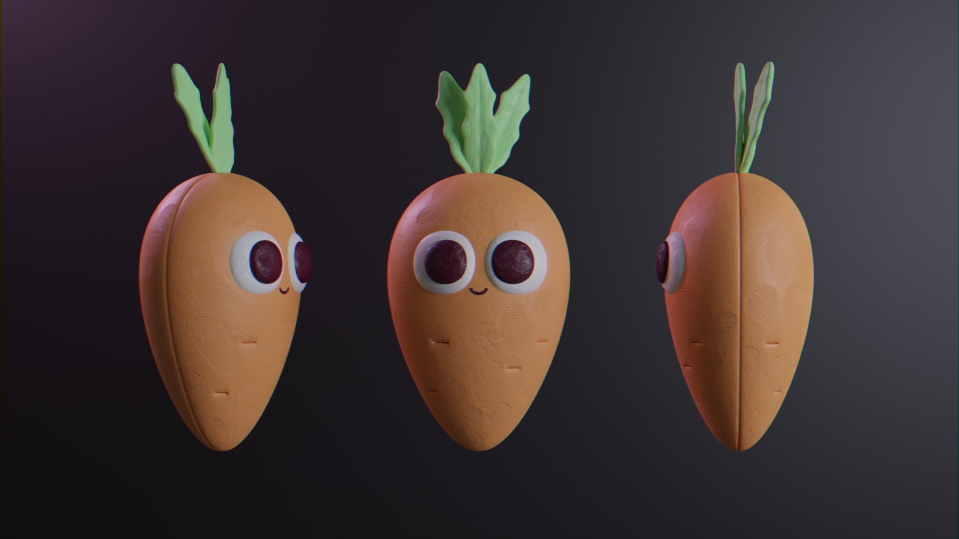 Carrot Character 3D - TurboSquid 2001179