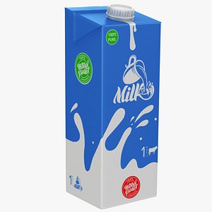 3D model Milk Carton Box 4