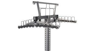 ski lift tower 3D model