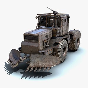 3ds low-poly truck apocalyptic 02