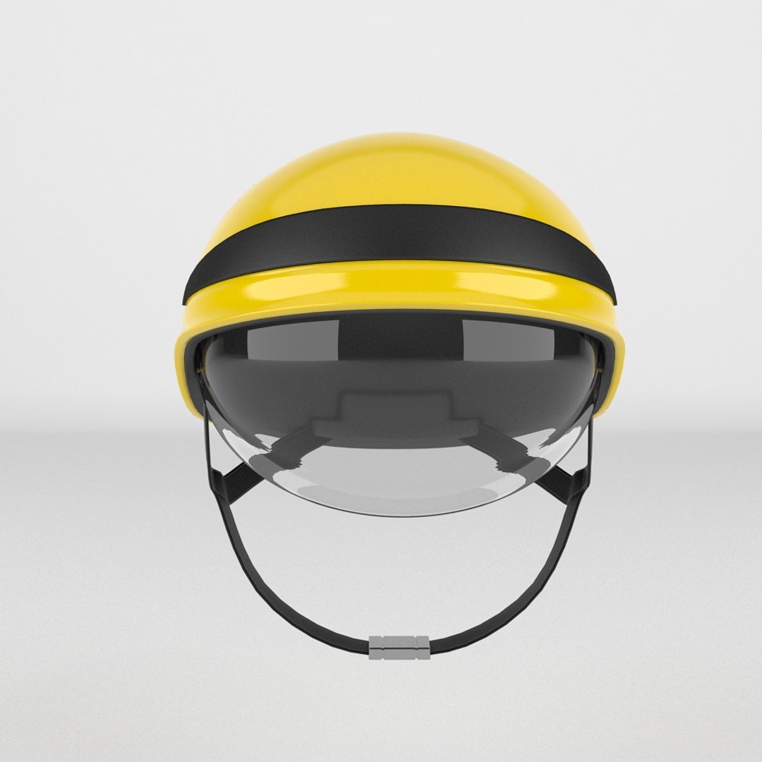 3d model of firefighter helmet