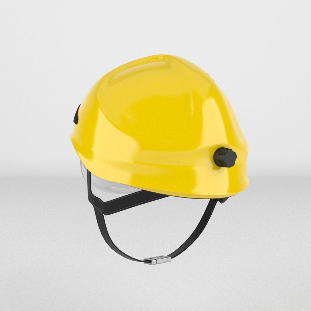 3d model of firefighter helmet