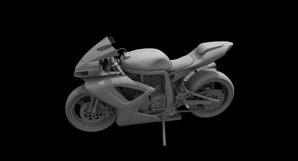 3D race motorbike model
