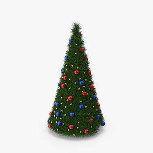 Christmas Tree with Multicolor Balls