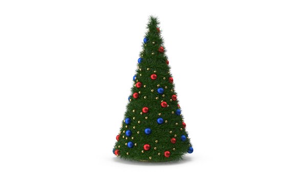 Árvore De Natal Com Bolas Multicoloridas Modelo 3d Turbosquid 1817634 - Home Depot Black Friday Christmas Decorations