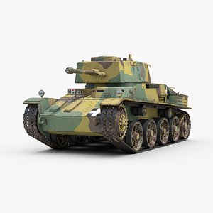 ww2 hungarian toldi tank 3D model