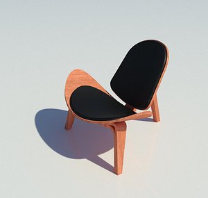 3D Shell chair model