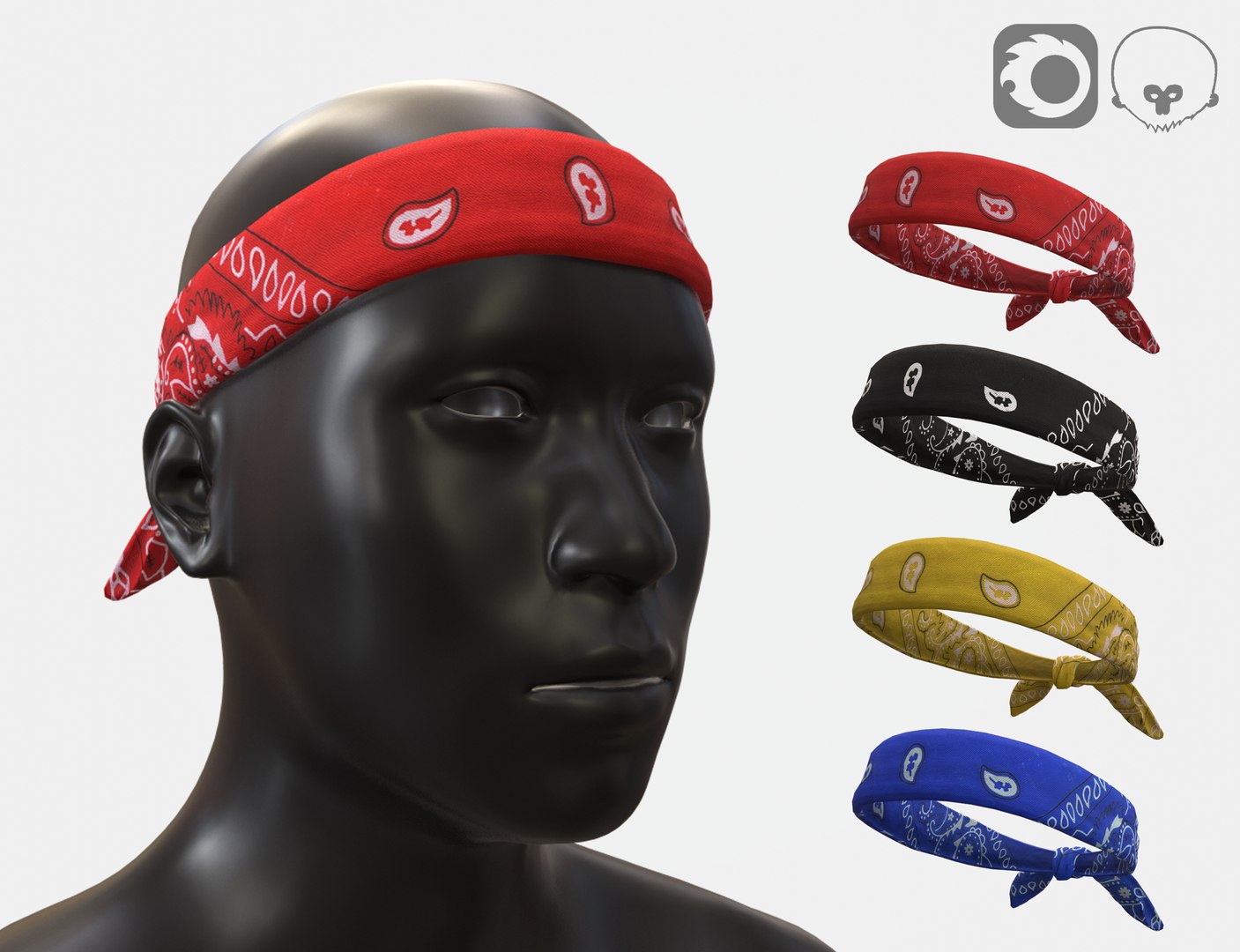 Headbands pack 3D model https://p.turbosquid.com/ts-thumb/bU/nDlY2C/RY/bandanas02/jpg/1626041042/1920x1080/fit_q87/7ca5576399bbb7f449271adb99d41acca4f5ce6e/bandanas02.jpg