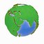 cartoon planet 3d obj