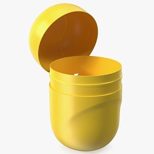 3D Light Open Kinder Egg Plastic Container model