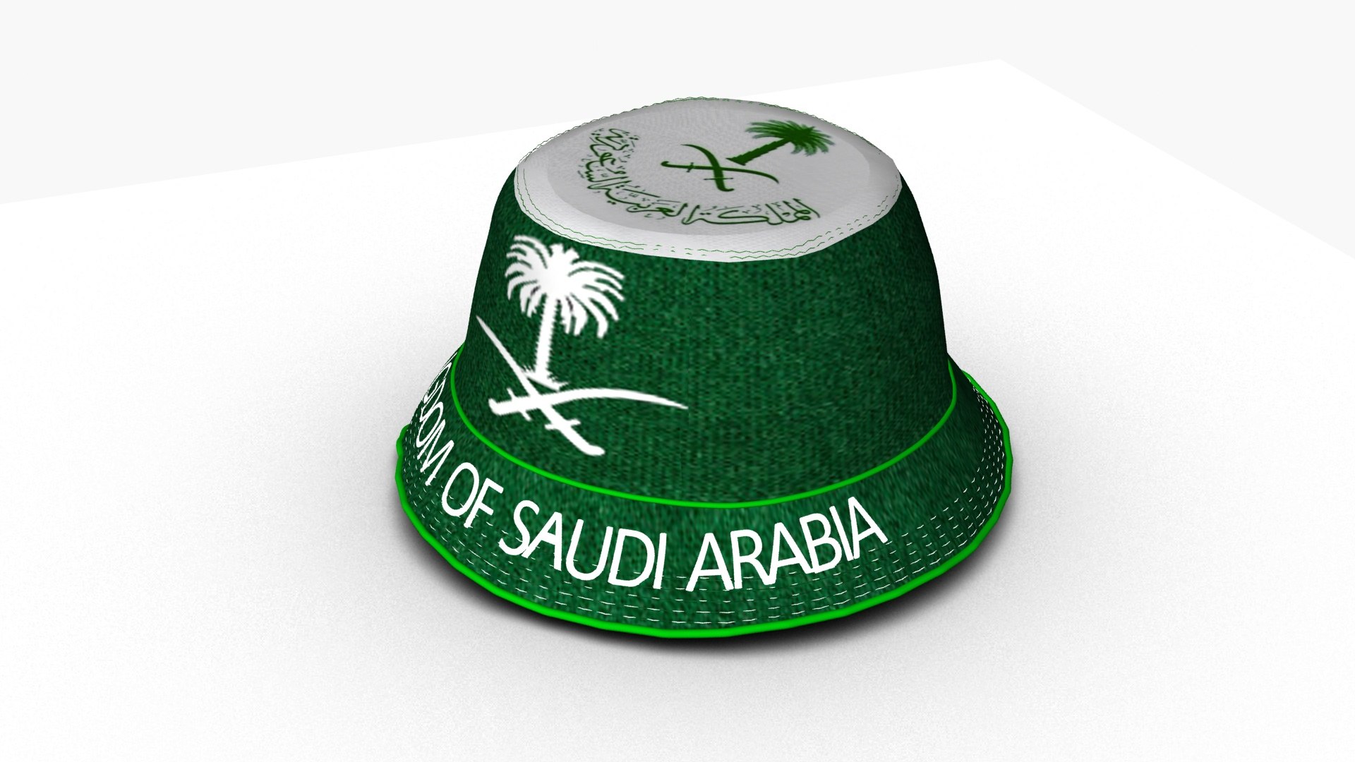 3D Saudi Bucket Hat - TurboSquid 2437010