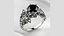 7mm diamentowy złoty pierścionek