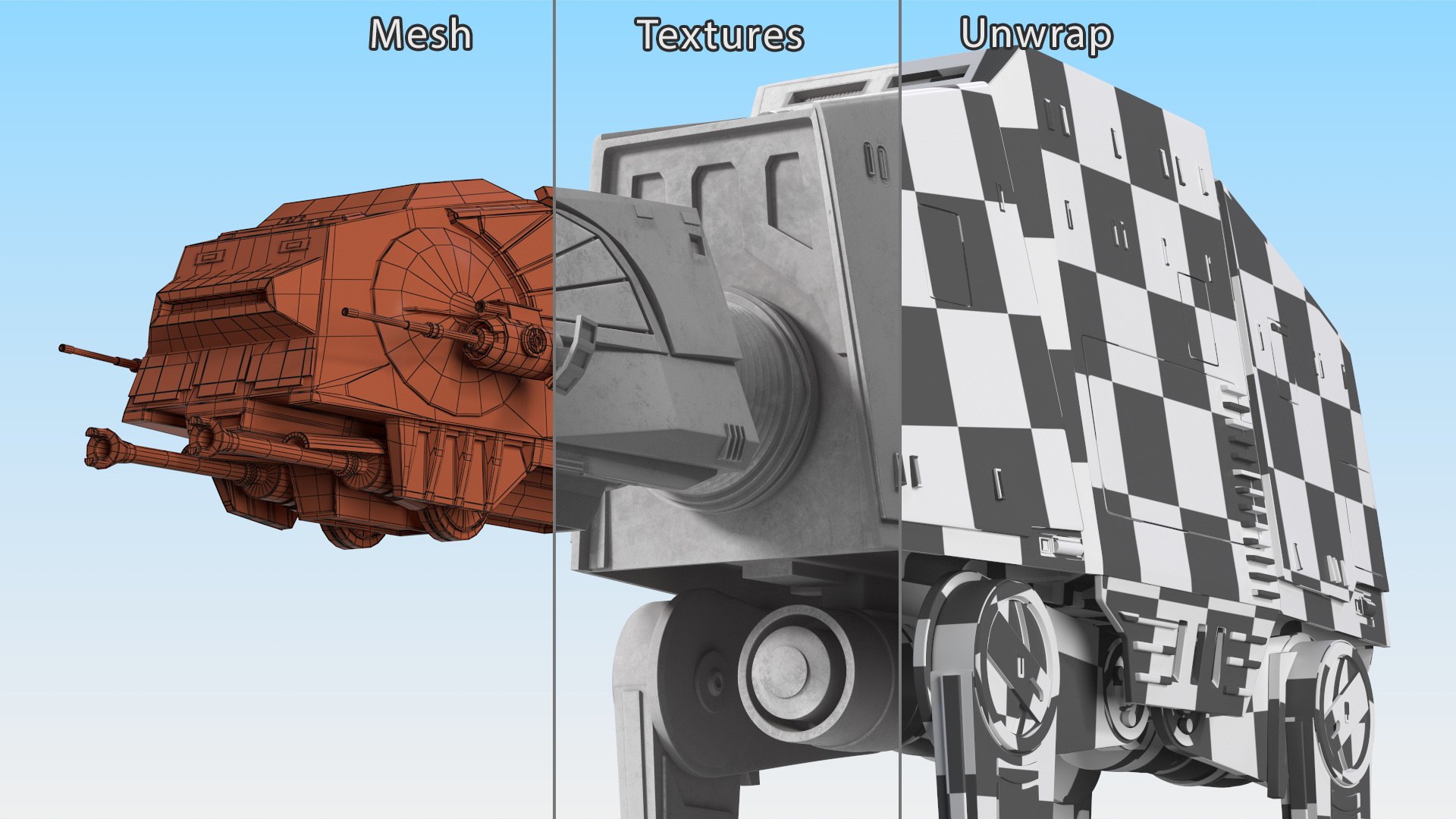 3D AT-AT Star Wars - TurboSquid 2111029