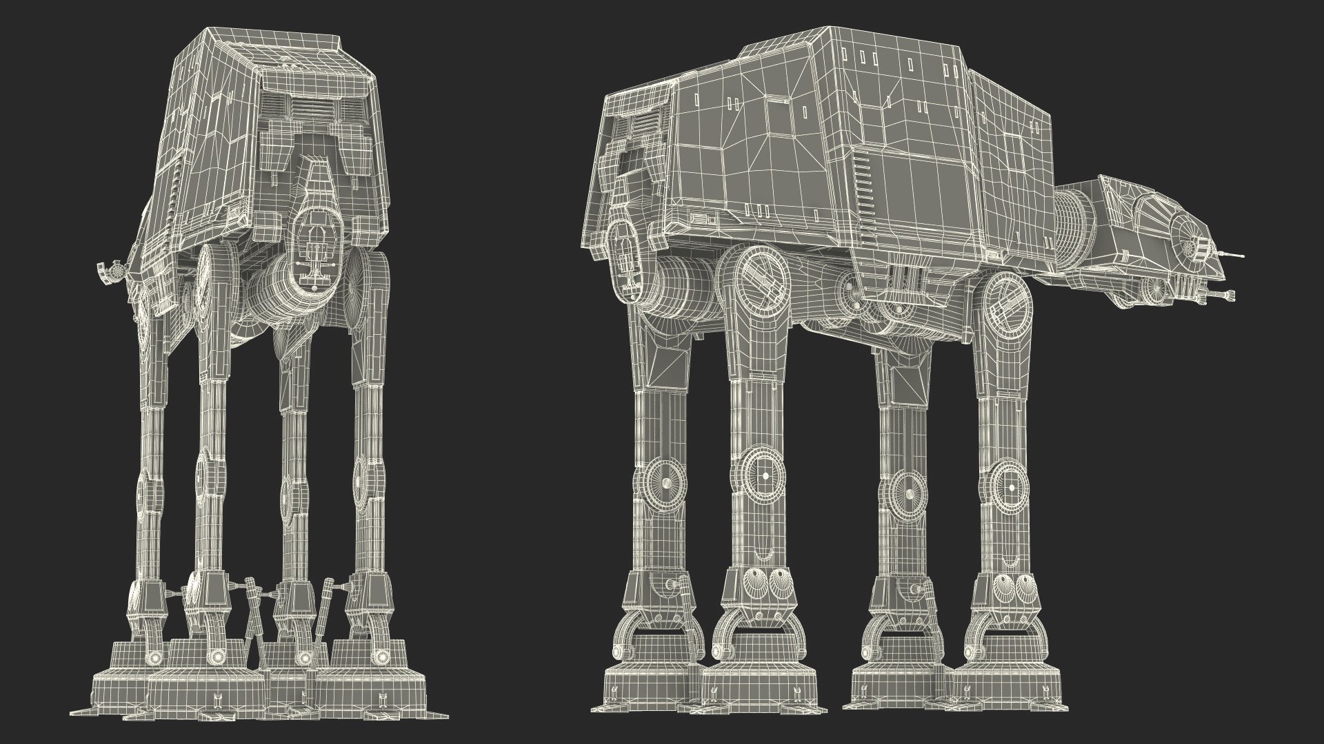 3D AT-AT Star Wars - TurboSquid 2111029