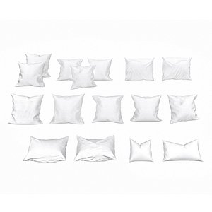 3D solid pillow set 2 model