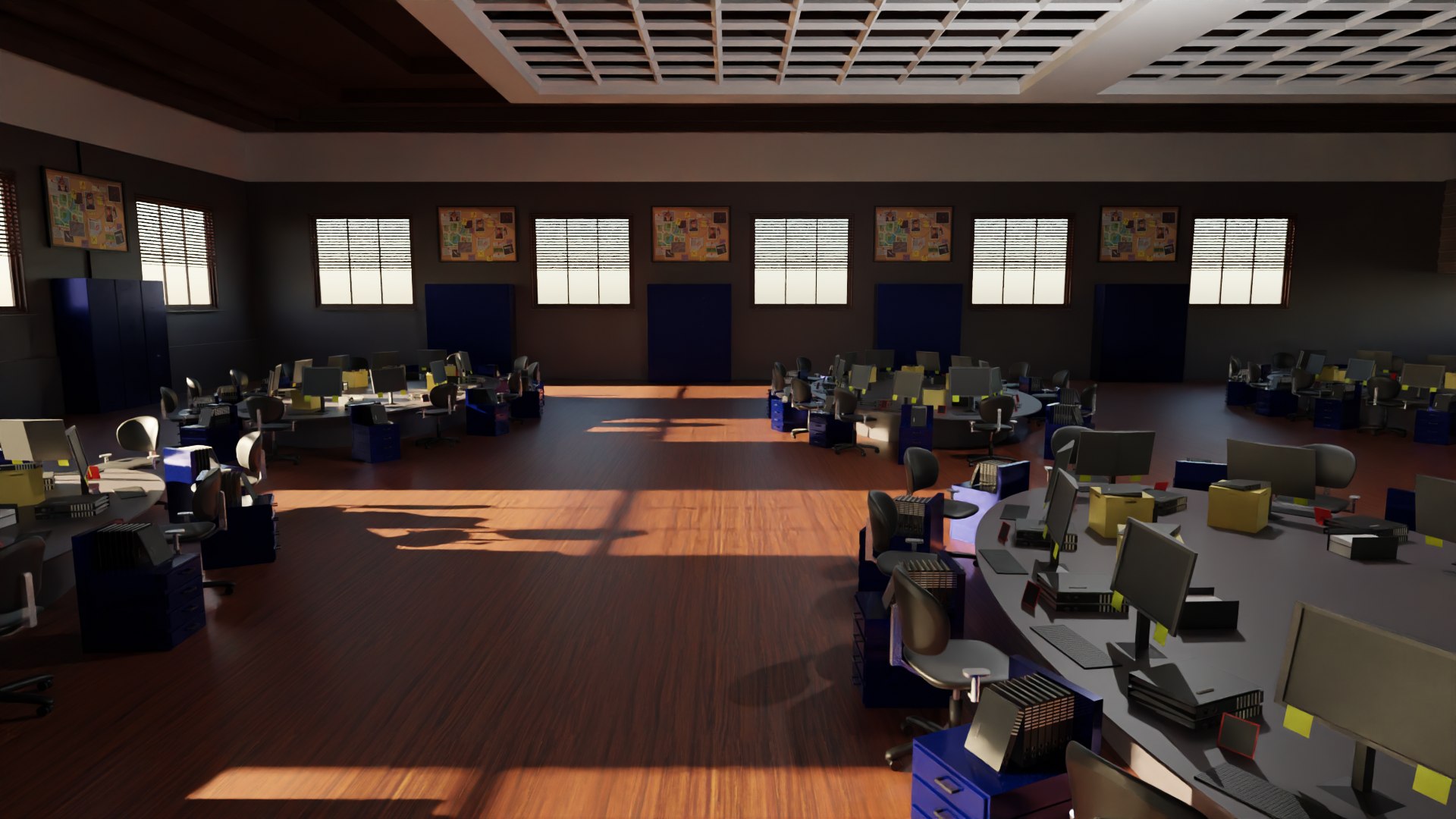 Police Station Interior Model - TurboSquid 2158092