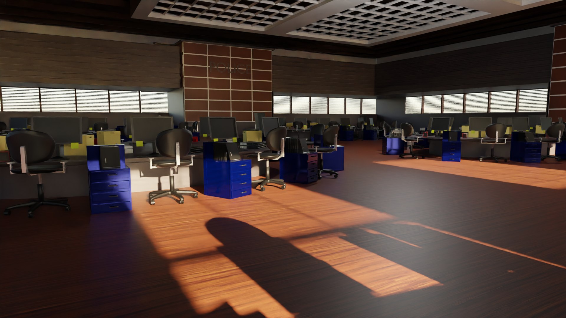 Police Station Interior Model - TurboSquid 2158092