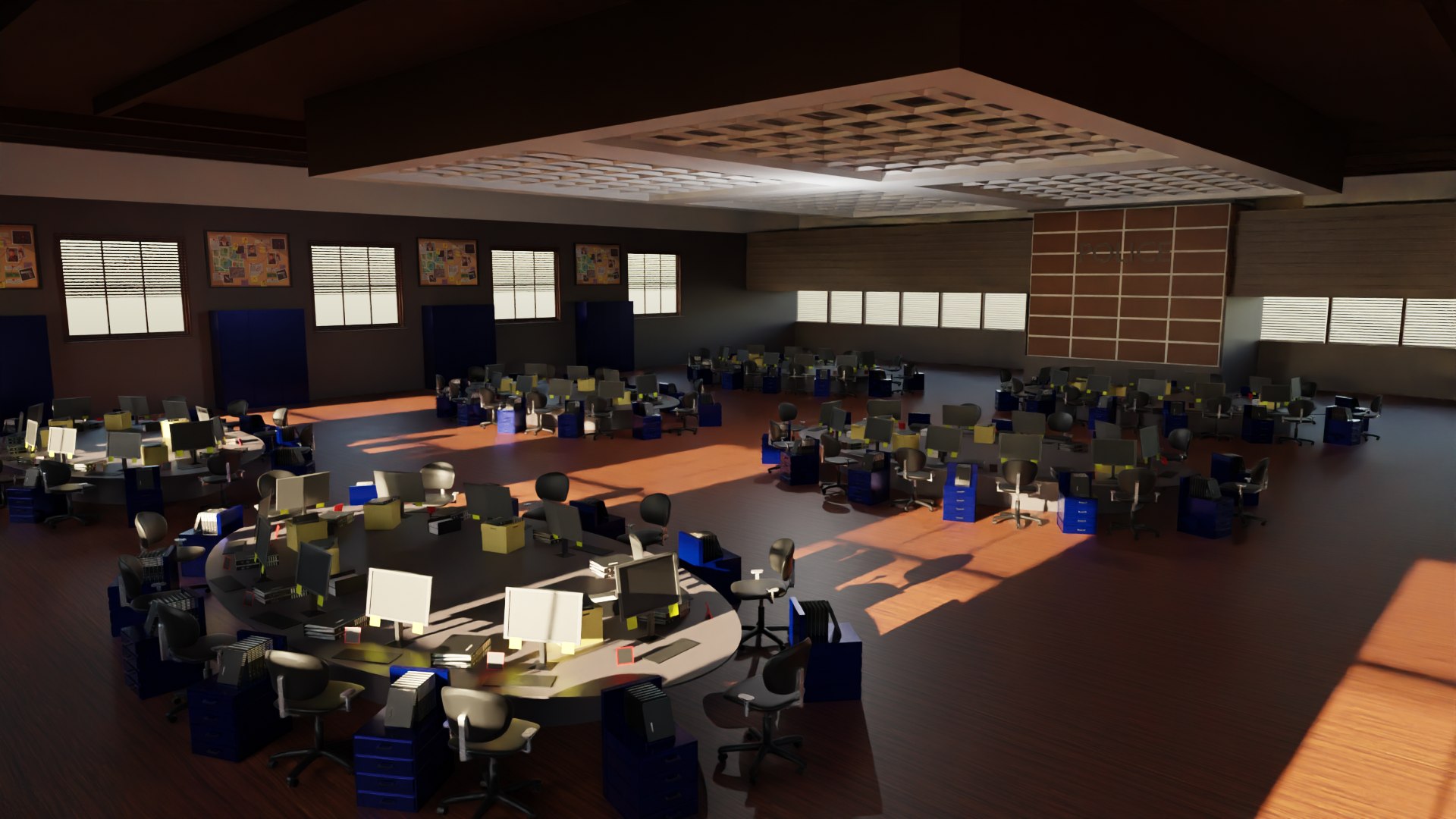 Police Station Interior Model - TurboSquid 2158092