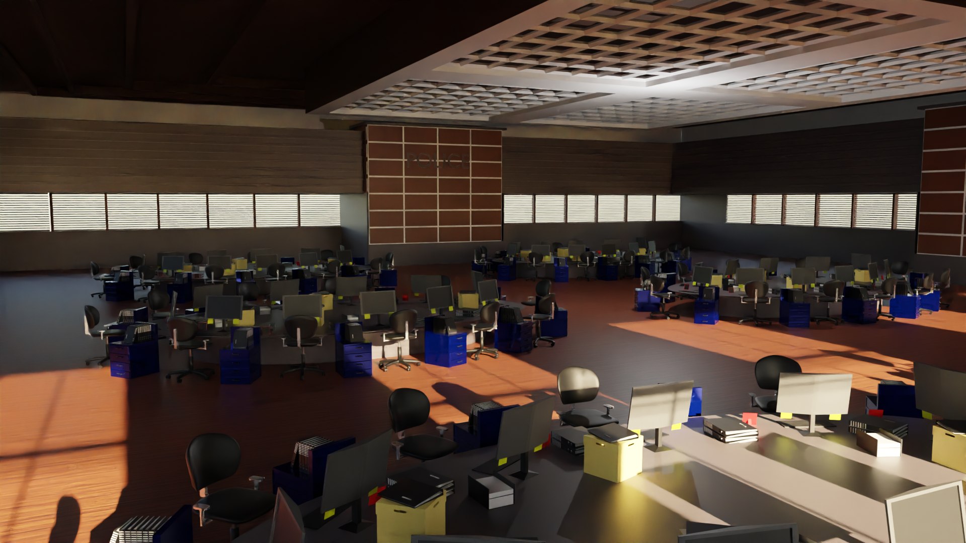 Police Station Interior Model - TurboSquid 2158092