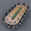 Meeting Table 3D Model 04