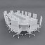 Meeting Table 3D Model 04