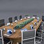 Meeting Table 3D Model 04