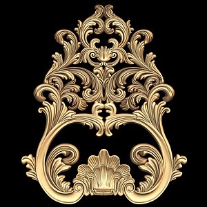 (a-5) Decor Element -3d STL model for CNC