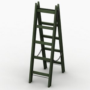 3d model stairs folding wood