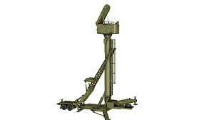 40V6M Flap Lid Mast Radar 3D