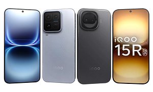 Vivo iQOO 15R Dark Knight And Vivo iQOO 15 Ultra Silver 3D model