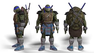 3D ninja turtle leonardo